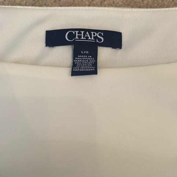 Chaps Black and White Dress - Picture 2 of 4